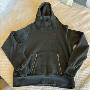 Aviator Nation Ninja Hoodie - Charcoal Size S